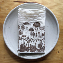 Load image into Gallery viewer, Mushroom Print Floursack Cloth Napkins