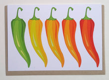 Load image into Gallery viewer, Assorted Peppers Greeting Cards
