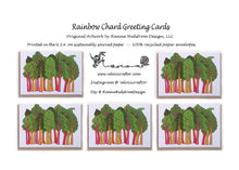 Load image into Gallery viewer, Rainbow Chard Greeting Cards
