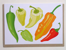 Load image into Gallery viewer, Assorted Peppers Greeting Cards