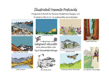 Load image into Gallery viewer, Illustrated Yosemite Postcard Set