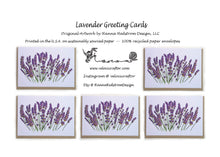 Load image into Gallery viewer, Lavender Greeting Cards