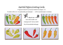 Load image into Gallery viewer, Assorted Peppers Greeting Cards