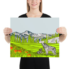 Load image into Gallery viewer, Eagle Cap Wilderness Wolves Poster