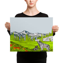 Load image into Gallery viewer, Eagle Cap Wilderness Wolves Canvas