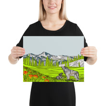 Load image into Gallery viewer, Eagle Cap Wilderness Wolves Poster