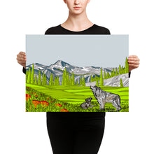 Load image into Gallery viewer, Eagle Cap Wilderness Wolves Canvas