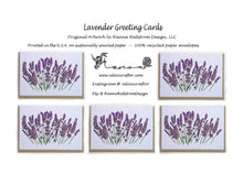 Load image into Gallery viewer, Lavender Greeting Cards
