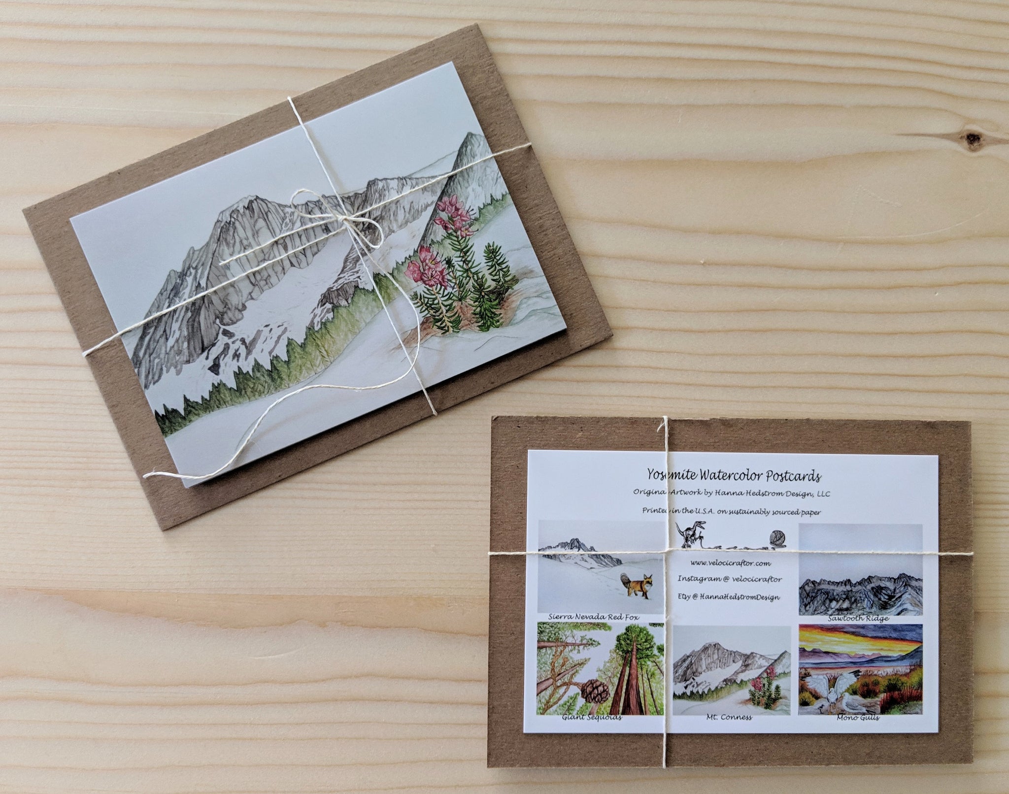 Yosemite Watercolor Postcard Sets – Hanna Hedstrom Design